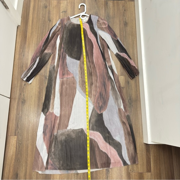 Wilfred women’s summer ink painting midi long sleeves dress with lining XXS - Picture 4 of 9